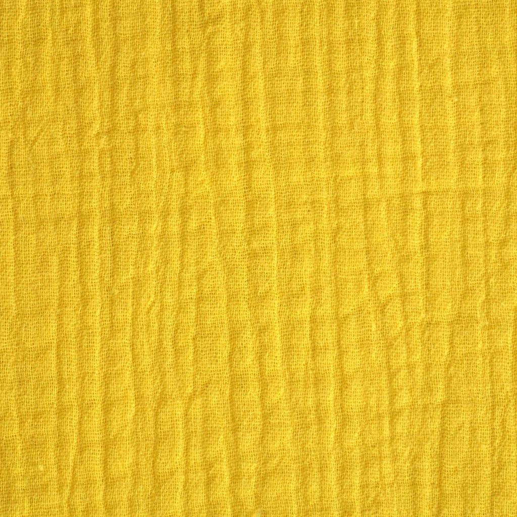 Musselin Double Gauze uni sonnengelb